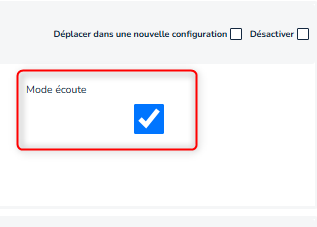 Paramètres Zenbus Driver